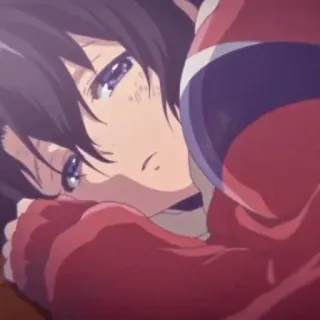 📹 Anime, Verdrietig, Huilend, Meisje, Emotioneel, Portret, Cartoon whatsapp sticker