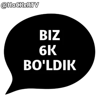 KANALIZ UCHUN | @HaCKeRTV telegram stickers