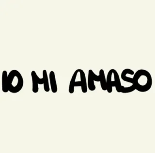 🔪 IO MI AMASO Italia, Teks, Cinta, Positif telegram sticker