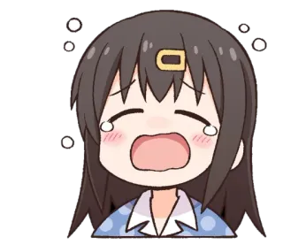 😭 Anime, Menangis, Sedih, Kartun, Lucu telegram sticker