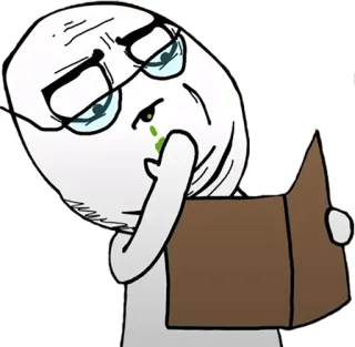 🤔 Meme, Đọc, Hài hước, Bệnh whatsapp sticker