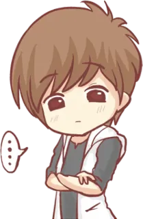 💬 Chibi, Anime, Dibujos animados, Lindo, Manga, Chico telegram sticker