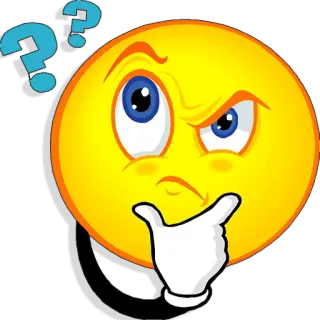 🤔 Emoji, Pensando, Pergunta, Confuso, Ponderando telegram sticker