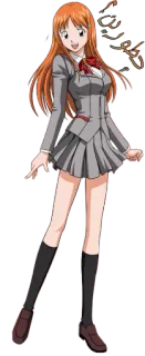 😃 Orihime Inoue Bleach anime, school uniform, manga, Bleach telegram sticker
