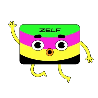 🏦 ZELF personnage, autocollant, dessin animé, coloré telegram sticker
