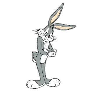 🤔 Bugs Bunny Looney Tunes desenho animado, coelho, Looney Tunes, Pernalonga, personagem, Warner Bros telegram sticker