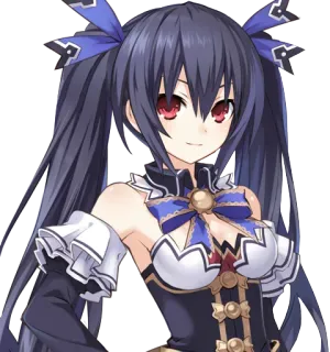 😄 Noire Hyperdimension Neptunia Anime, Video game, Karakter, Perempuan, Hyperdimension Neptunia whatsapp sticker