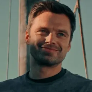 🦾 Sebastian Stan นักแสดง, ยิ้ม, ภาพเหมือน, ผู้ชาย, คนดัง telegram sticker