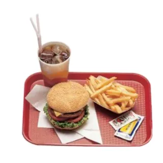 🍟 makanan, makanan cepat saji, hamburger, kentang goreng, minuman, nampan telegram sticker