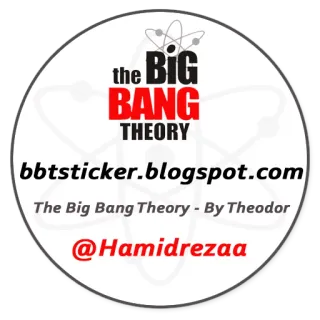 © The Big Bang Theory the BIG BANG THEORY bbtsticker.blogspot.com The Big Bang Theory - By Theodor @Hamidrezaa The Big Bang Theory, pegatina, serie de TV, comedia, ciencia, átomo whatsapp sticker