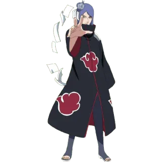 🥵 Konan Naruto อนิเมะ, นินจา, แสงอุษา, กระดาษ, โคนัน whatsapp sticker