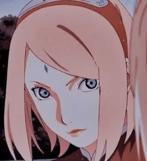 🌸 Sakura Naruto Sakura, Naruto, Anime, Postać, Ninja, Kreskówka telegram sticker