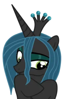 😏 Queen Chrysalis My Little Pony: Friendship Is Magic Rainha Chrysalis, MLP, My Little Pony, Vilão, Changeling telegram sticker