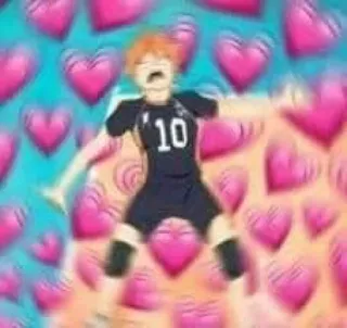 💓 Shoyo Hinata Haikyuu!! 10 Anime, Haikyuu, Shoyo Hinata, Sport Anime, Volleyball, Herzen, Süß telegram sticker