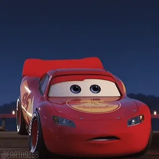 😃 Lightning McQueen Cars Dessin animé, Voiture, Animé, Pixar, Disney, Flash McQueen telegram sticker