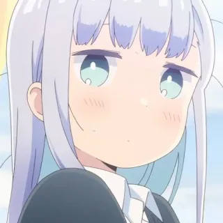 🤍 Anime, Chica, Linda, Expresión, Retrato telegram sticker