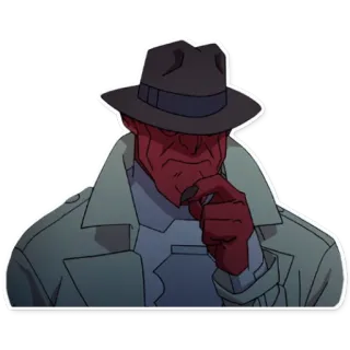 🤨 Red Skull vilão, marvel, quadrinhos, invincible, líder whatsapp sticker