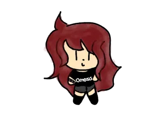 🎶 omosis Kreskówka, Słodkie, Anime, Dziewczyna telegram sticker
