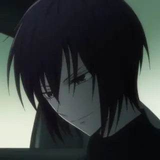 🕸 Anime, Manga, Personaggio, Ritratto, Emo, Gotico, Capelli scuri telegram sticker