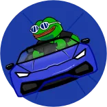 🚘 Pepe the Frog pepe, ếch, xe hơi, lái xe, meme, ngầu, kính râm whatsapp sticker