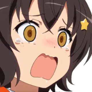 😲 애니메이션, 캐릭터, 반응, 놀람, 공포, 충격 telegram sticker