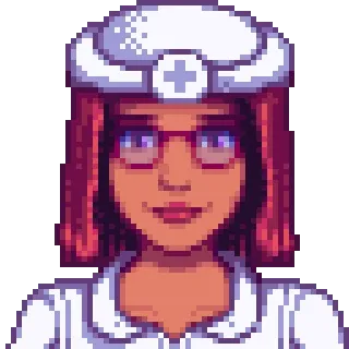 🚑 enfermera, salud, médico, pixel art, doctor telegram sticker