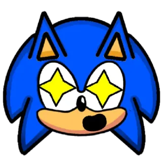 🤩 Sonic sonic, sticker, cartoon, character, blue, hedgehog, game telegram sticker