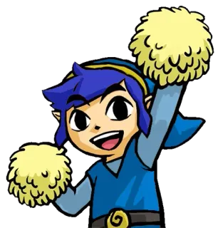 🙌 Link The Legend of Zelda Link, Legend of Zelda, Videojuego, Personaje, Animadora, Pompones telegram sticker