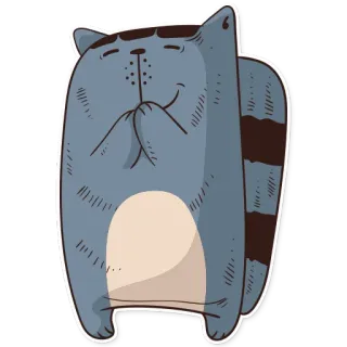 😁 แมว, สัตว์, สติกเกอร์, การ์ตูน, น่ารัก, ภาพประกอบ telegram sticker