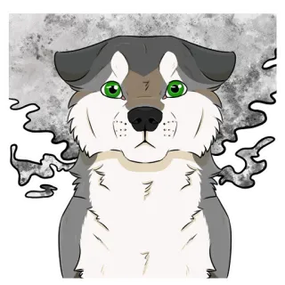 📺 perro, animal, ilustración, mascota, lindo, dibujo animado whatsapp sticker