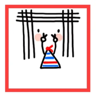 🤯 Desenho animado, Sinal de paz, Fofo, Rabisco, Kawaii whatsapp sticker