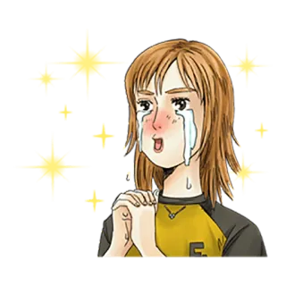 😭 piangendo, anime, ragazza, triste, supplicante telegram sticker