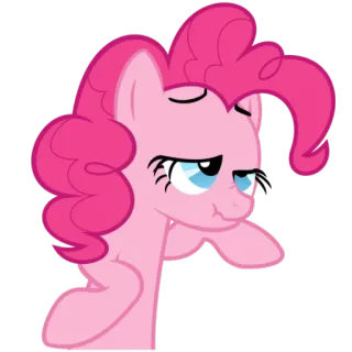 😳 Pinkie Pie My Little Pony Пони, Мультфильм, Розовый, Персонаж, Милый telegram sticker
