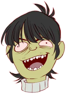 😆 Murdoc Niccals Gorillaz Murdoc Niccals, Gorillaz, Cartone animato, Personaggio, Musica, Band telegram sticker