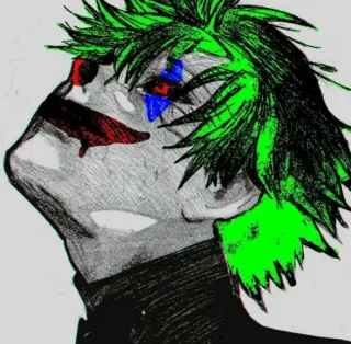 🤡 Joker joker, clown, villain, dc comics, green hair, comic book character whatsapp sticker