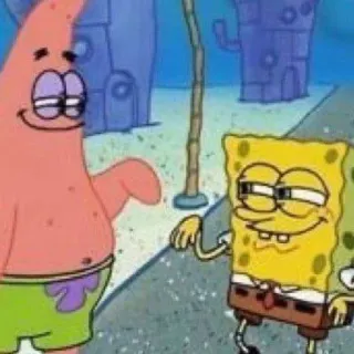 🤭 Patrick Star and SpongeBob SquarePants SpongeBob SquarePants telegram sticker