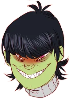 😼 Murdoc Niccals Gorillaz murdoc, gorillaz, personaggio, musica telegram sticker