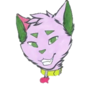 😁 chat, animal, animal de compagnie, dessin animé, autocollant, art, illustration telegram sticker