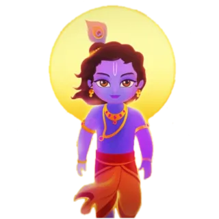 😎 Krishna 印度教, 神, 神话, 印度, 神祇 telegram sticker