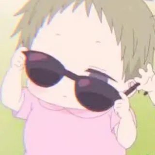 🥺 Baby, Sonnenbrille, Süß, Cartoon, Kleinkind telegram sticker