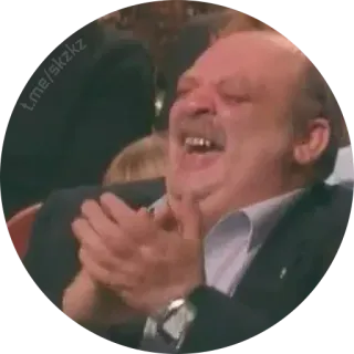 😒 t.me/skzkz homme, rire, applaudissements, télégramme telegram sticker
