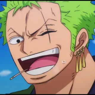🏴‍☠️ Zoro One Piece Аниме, Ван Пис, Зоро, Ророноа Зоро, Пират, Персонаж telegram sticker