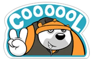 ✌ COOOOL animale, cartone animato, personaggio, figo, adesivo telegram sticker
