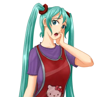 Hatsune Miku (Everlasting Summer) (Part 1) telegram stickers