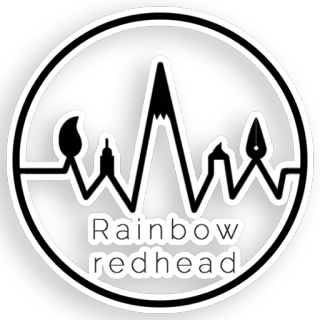 🌈 Rainbow redhead Regenbogen, Rothaarige, Logo, Kunst, Zeichnung, Design telegram sticker