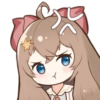 😡 Anime, Fofo, Bravo, Desenho animado, Chibi, Ilustração telegram sticker