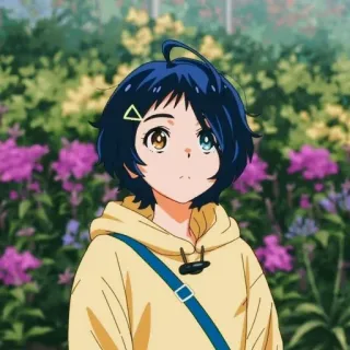 🐣 Anime, Personagem, Garota, Ilustração, Desenho telegram sticker