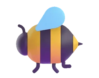 🐝 ape, insetto, a righe, animale, volante, natura telegram sticker