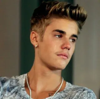😭 Justin Bieber celebridade, cantor, pop star, triste, chorando telegram sticker