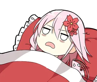 😵 anime, sonolento, kawaii, desenho animado, fofo, chibi whatsapp sticker